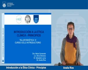 Introducción a la ética clínica I - Principios