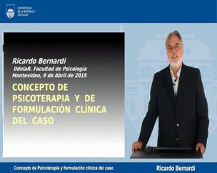Concepto de Psicoterapia y Formulación del Caso