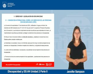 Discapacidad y DD.HH Unidad 2 Parte II