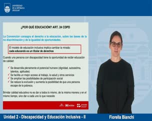 Unidad 2 - Discapacidad y Educación Inclusiva - II