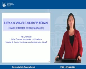 Ejercicio Variable Aleatoria Normal