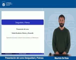 Presentación del curso "Desigualdad y Pobreza"