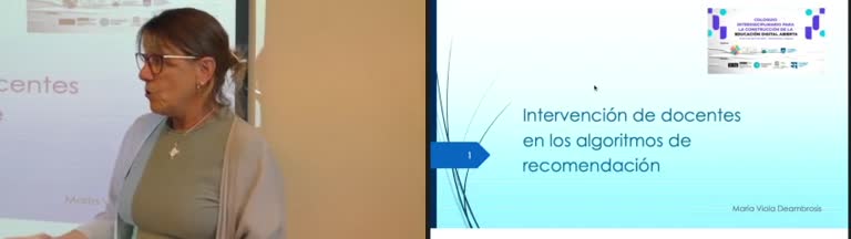   Intervención de docentes en los algoritmos de recomendación.